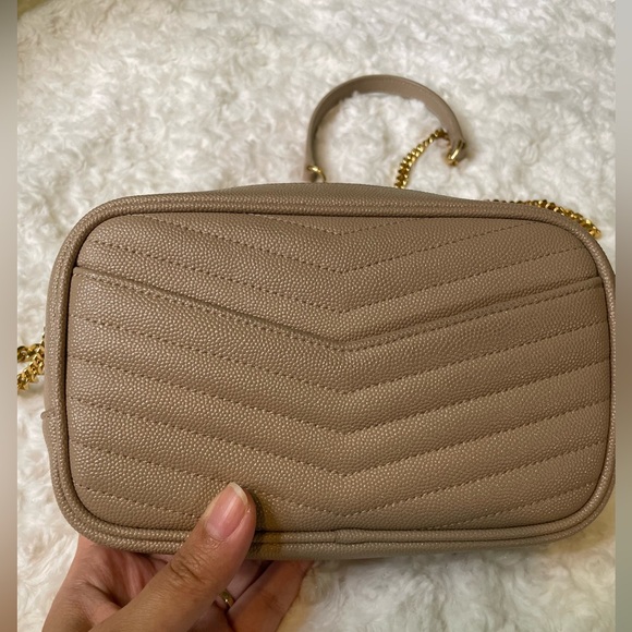 Saint Laurent Beige Quilted Mini Lou Crossbody Bag 🧡 - Picture 4 of 15